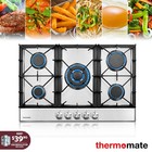 thermomate 30" Gas Cooktop 5 Burners Heavy Duty Stainless Steel Gas Stove Ng/Lpg