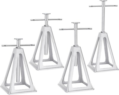4 RV Stack Jacks-Aluminum Trailer Stabilizer Adjust 11-17'' Support Up to 7500 Lb