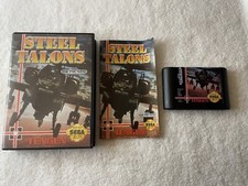 Steel Talons (Sega Genesis, 1992) Complete- CIB- Authentic - Tested- Free Ship