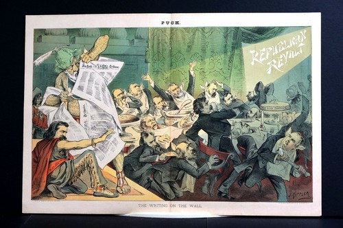 Capitalists Monopolists 1884 John LOGAN Black Jack GOULD FIELD VANDERBILT BLAINE
