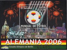 El Salvador HB 60 2006 Coupe Du Monde De Football 2006 En Allemagne MNH