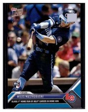 2023 Topps Now #596 Miles Mastrobuoni Blue Parallel Card #d 3/49 RC Rookie