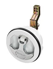 Whitecap T-Handle Latch - Chrome Plated Zamac/White Nylon No Lock Freshwater Use