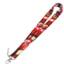 Marvel Avengers Iron Man Multiple Poses Lanyard Keychain ID Holder-Brand New 