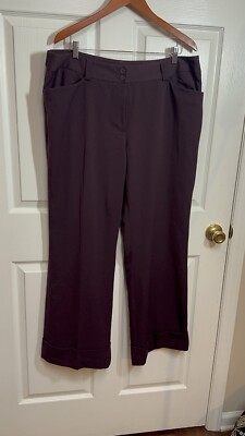 Lane Bryant Houston Trouser Pants Size 18 Plus Size Wide Leg Style Folded