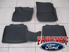 17 thru 20 Fusion OEM Genuine Ford Tray Style Molded Black Floor Mat Set 4-piece