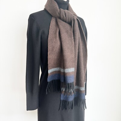 Jill Stuart Cashmere Scarf Wrap Brown 