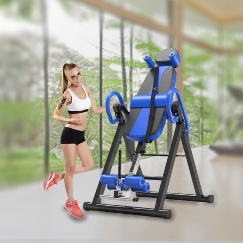 Gravity Inversion Table - Upside Down Machine - Heavy Duty - Blue / Black - Picture 1 of 8