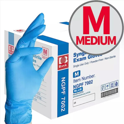 1000PC M Size Disposable Synguard Nitrile Exam Gloves