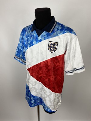 Vintage England Football Team Jersey Shirt Score Draw Size XL eBay