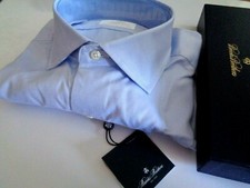 NWT BROOKS BROTHERS GOLDEN LABEL DRESS SHIRT HANDMADE ITALIAN COTTON. SALE