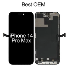Soft OLED For iPhone 14 Pro Max LCD Display Touch Screen Digitizer Replacement