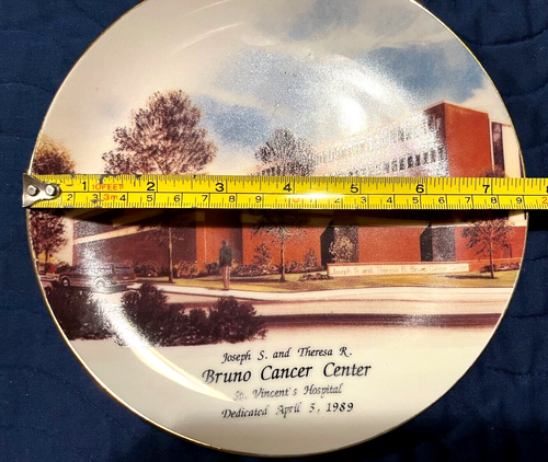 BRUNO CANCER CENTER, St Vincent’s Hospital Ltd Ed Porcelain Plate, Birmingham AL - Picture 4 of 6