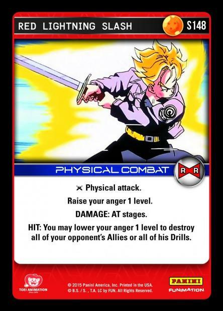 DBZ Dragon Ball Z TCG Card Panini Evolution S148 Red Lightning