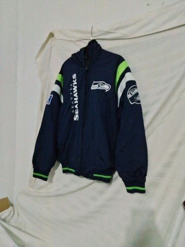 seattle seahawks jacket reversable size large (BAT01) - Picture 5 of 10