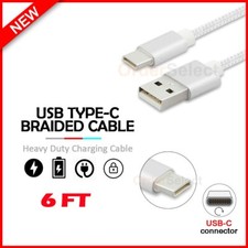 6FT USB Type-C Thick Charger Cable for Samsung Galaxy Tab S6 Lite 10.4 / S7 FE