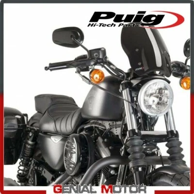 PARE-BRISE PUIG NOIR 9283N HARLEY DAVIDSON SPORTSTER 883 SUPERLOW 2011 / 2017 - Photo 1/2