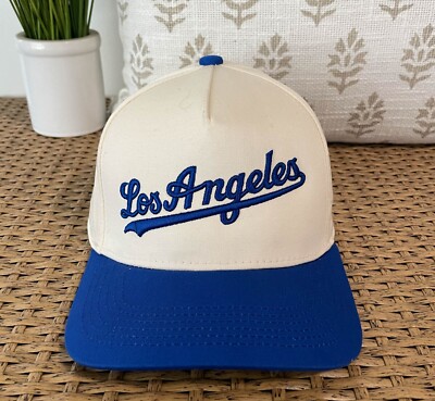 LOS ANGELES  2 TONE  SNAPBACK BASEBALL CAP PREMIUM COTTON BLEND LA BASEBALL