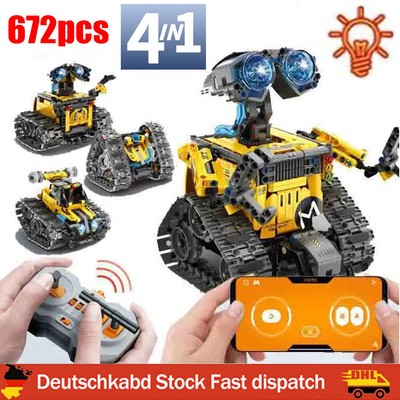4 IN 1 Robot APP Fernbedienung Programmierbare Roboter Bausteine Spielzeug Neu