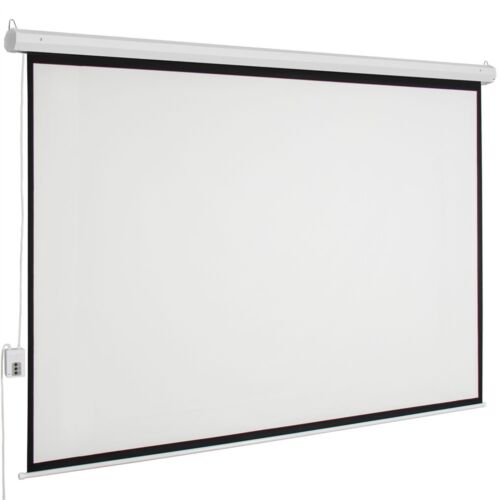 Motorized/Manual Pull Down Projector Projection Screen Home Theater 84''/100" - Picture 4 of 13