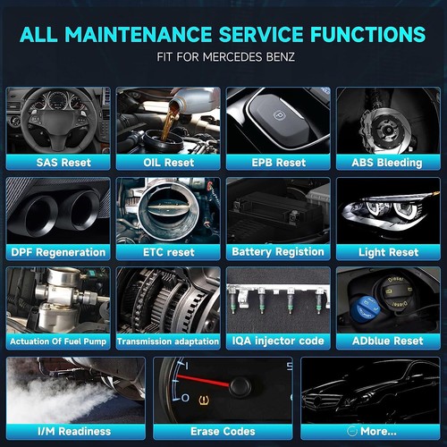 ANCEL BZ700 For Mercedes Benz OBD2 Scanner Car All Systems Diagnostic Scan Tool - Picture 3 of 10