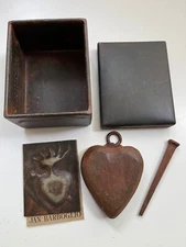 JAN BARBOGLIO Iron Hand-Forged HEART in Box ---Retired Item--Weighs 2#