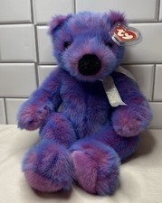 Ty Purplebeary Beanie  Buddy  Bear 14" Plush 1999 RETIRED With Tag
