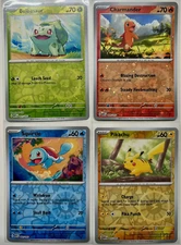 Cosmos Holo 151 Promos Costco Bulbasaur Charmander Squirtle Pikachu Complete Set