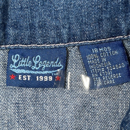 NWT Vintage Little Legends Baby Denim Jacket Trucker Style 18mo Deadstock Y2K - Picture 8 of 8