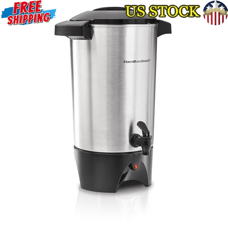 45 Cup Coffee Urn Fast Brewing Two-Way Dispensing Easy Fill Hot Drinks New