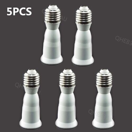 E27 to E27 LED Light Bulb Lamp Base Holder Screw Socket Converter Adapter 10H - Imagen 9 de 9
