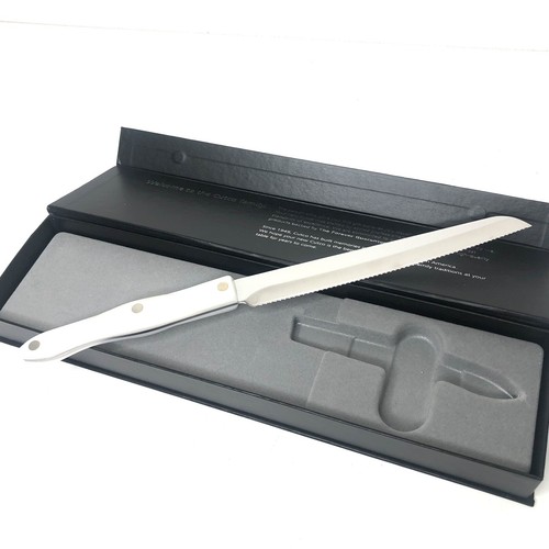 Cutco 3729 Santoku-Style 8" Carver Pearl White Handle -Branded