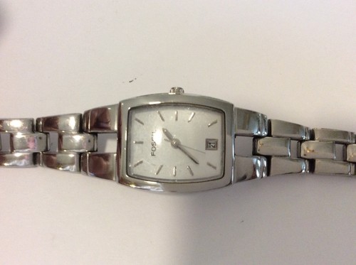 Fossil Damen Armband Uhr mit Datum Edelstahl neue Batterie - Bild 2 von 8