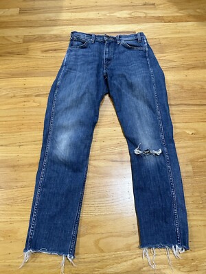 Vintage Levis Jeans Mens 28x26 Blue Slim LVC 606 Big E Vintage Levis Jeans Mens 28x26 Blue Slim LVC 606 Big E