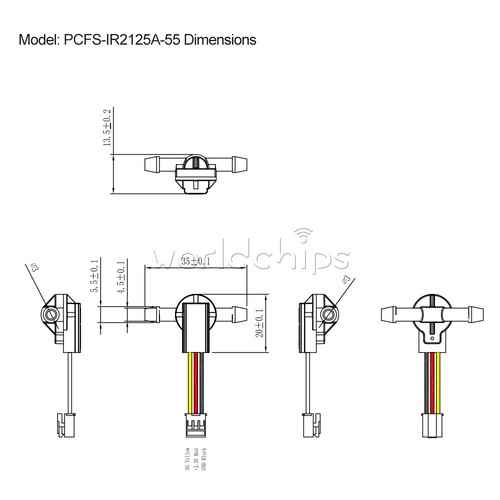 DC3.3V-5V Water Level Sensor Water Flow Switch Pipeline Liquid Level Detection - Picture 4 of 13