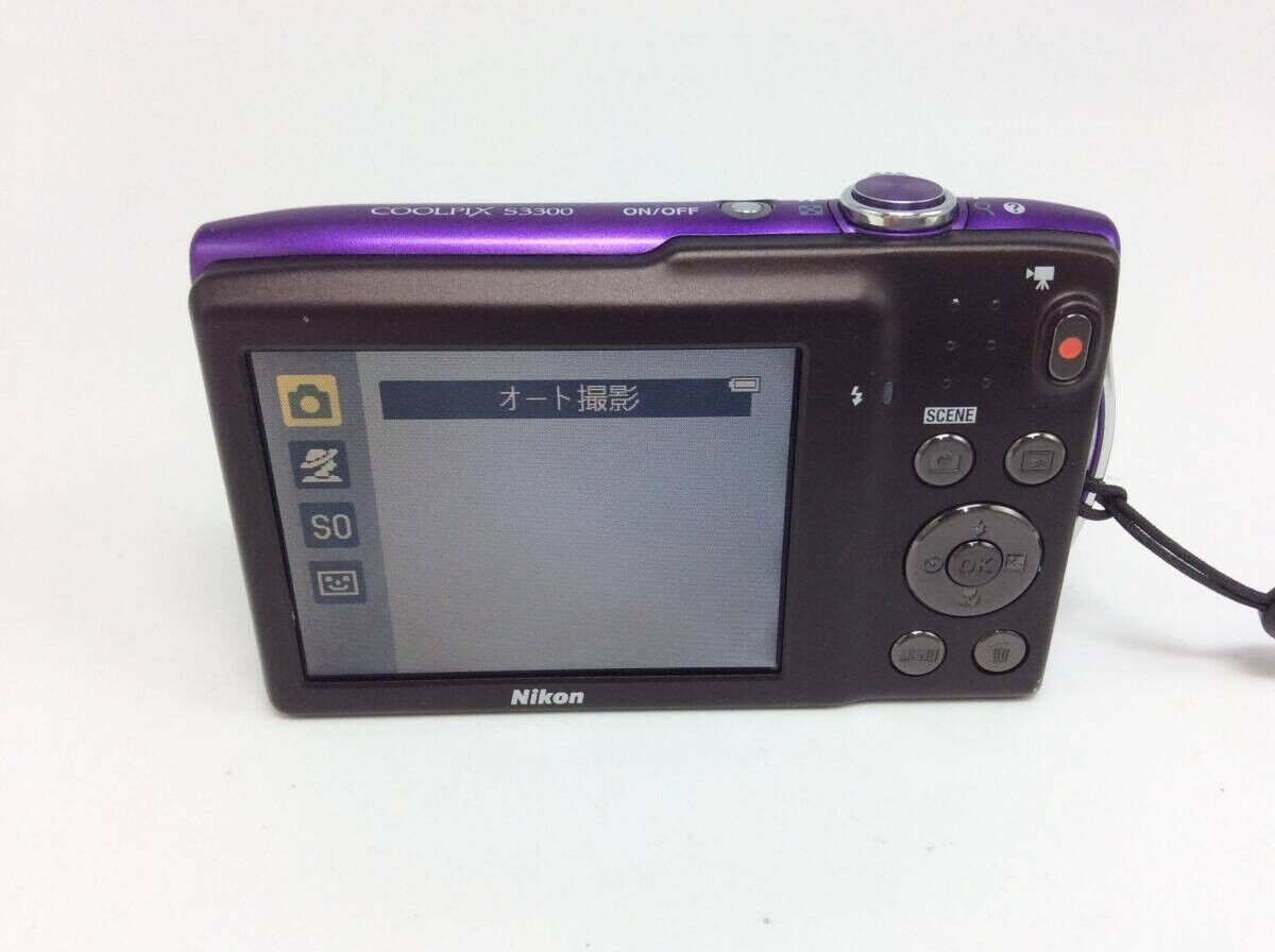 Excellent+++++】Nikon COOLPIX S3300 Compact Digital Purple Excellent+++++】Nikon COOLPIX S3300 Compact Digital Purple