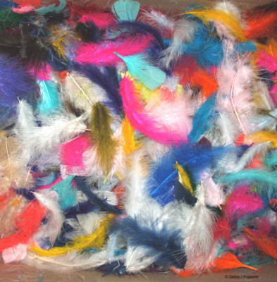1 pound of good Marabou Feathers in Mixed Assorted Colors approx 2250