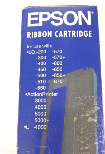 Epson Printer Ribbon Cartridge # 7753 Genuine Replacement 15.5 meters 50.8ft - Picture 2 of 5