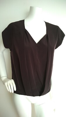 AllSaints Eveline top size 10 --USED ONCE-- loose fit brown