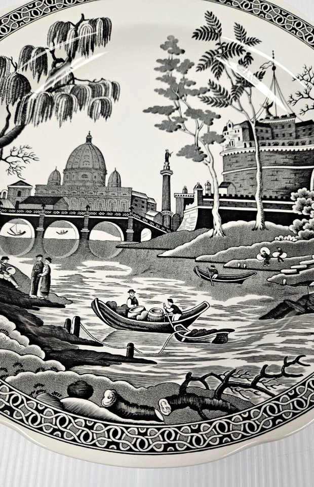 ROME Spode Archive Collection Georgian Series 10.5" Dinner Plate Black *7 LEFT* - Image 3 of 4