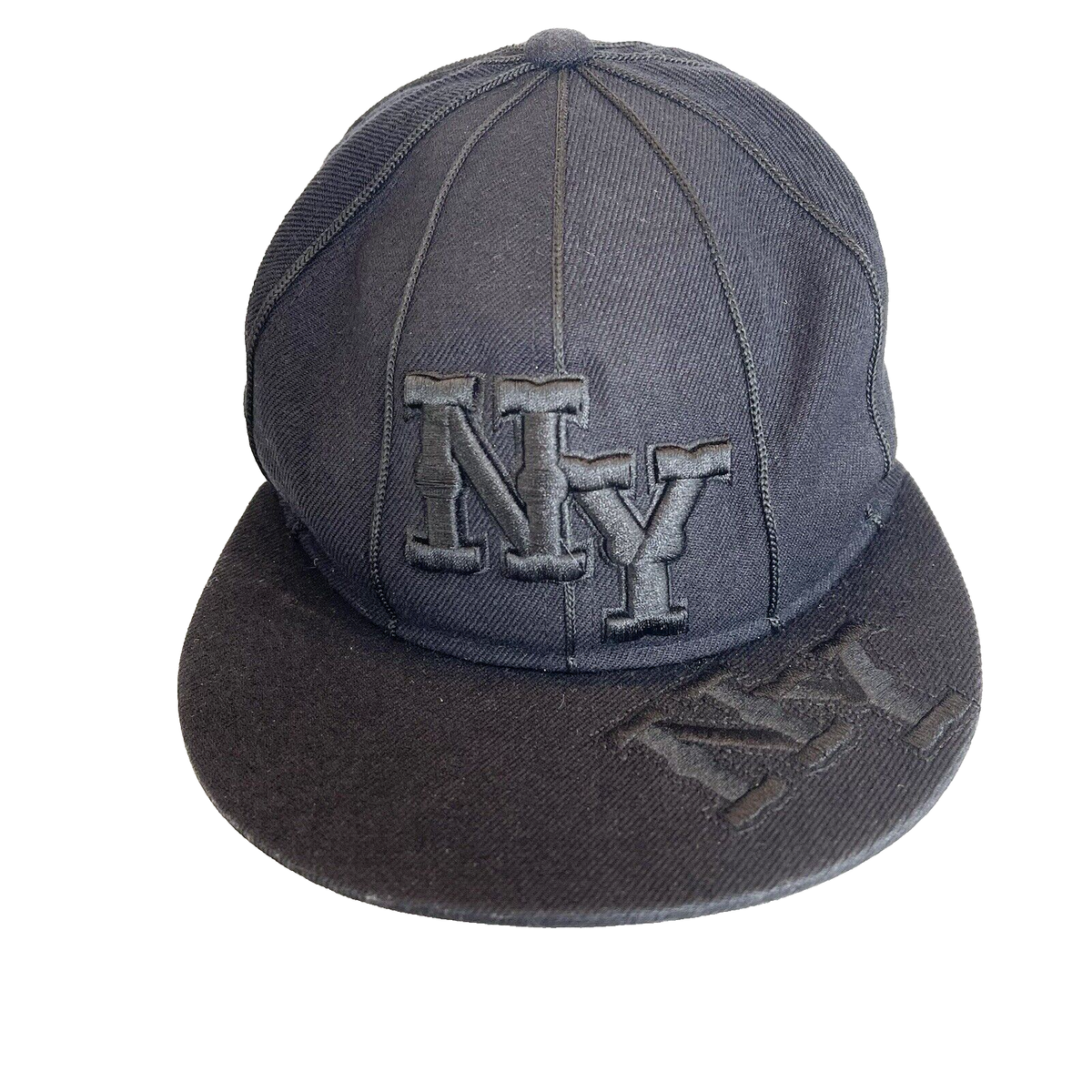 New York KB Ethos Hat/Cap Fitted Size M/Black/Baseball Cap 