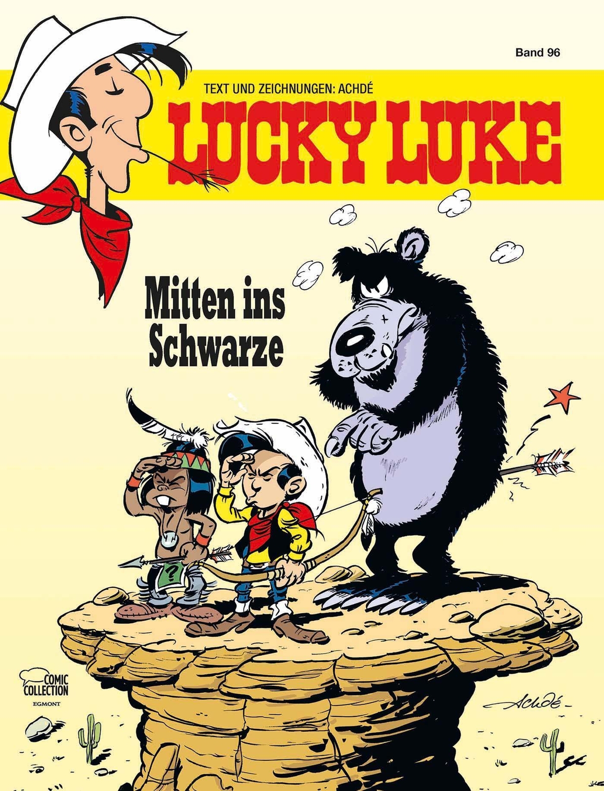 Thumbnail - Lucky Luke 96 | Mitten Ins Schwarze | Achdé | Buch | Lucky Luke | 48