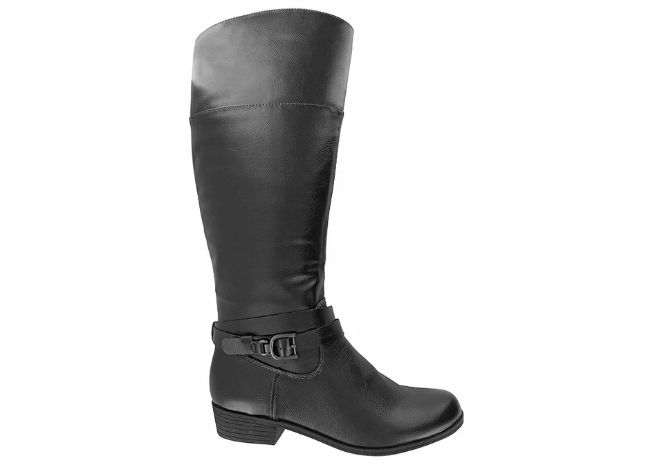 Botas de montar Natural Soul Variant para mujer negras hasta la rodilla talla 6,5 pantorrilla ancha NUEVAS Foto 4 de 4