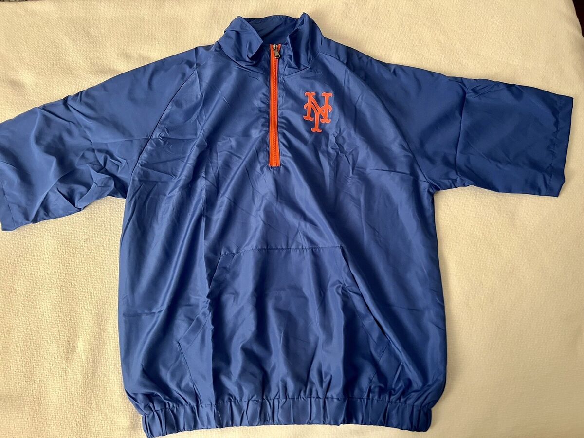 NY METS WINDBREAKER SGA JACKET PULLOVER LARGE 9/28/2023 BUCK NY METS WINDBREAKER SGA JACKET PULLOVER LARGE 9/28/2023 BUCK