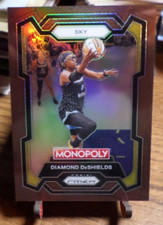 2024 WNBA Prizm Monopoly Brown Prizm #60 Diamond DeShields #d/249