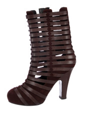 NWOB BOTTEGA VENETA Brown Cage Boots SZ 36.5 Made in Italy