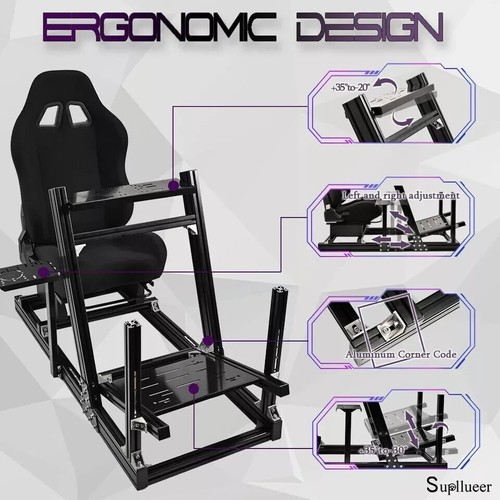 Cabina de Simulador De Carreras De Aleación De Aluminio De Proveedor Con Asiento - Foto 5 di 7