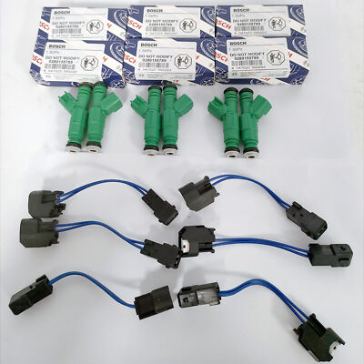 6pcs Fuel Injector 0280155789 Fits for 1999-2004 Ford Mustang Windstar 3.8L V6