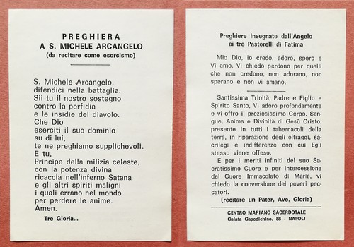 Esorcismo San Michele Arcangelo Preghiera