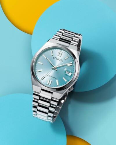 Citizen Tsuyosa NJ0200-50L Automático Zafiro Esfera Azul Hielo Acero Inoxidable - Imagen 2 de 5